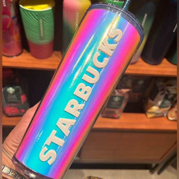 Starbucks Chromatic Iridescent Dome Tumbler Cold Cup 24oz Summer 2023 Release - Picture 1 of 16
